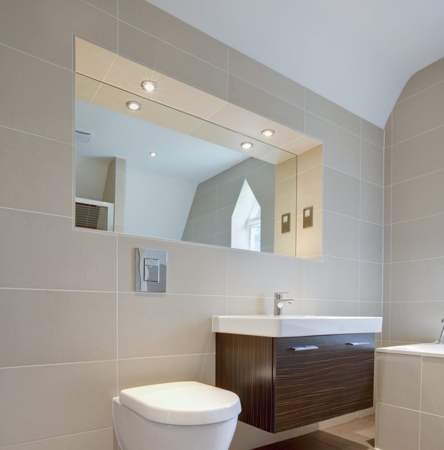 Badezimmer mit Infrarotspiegel